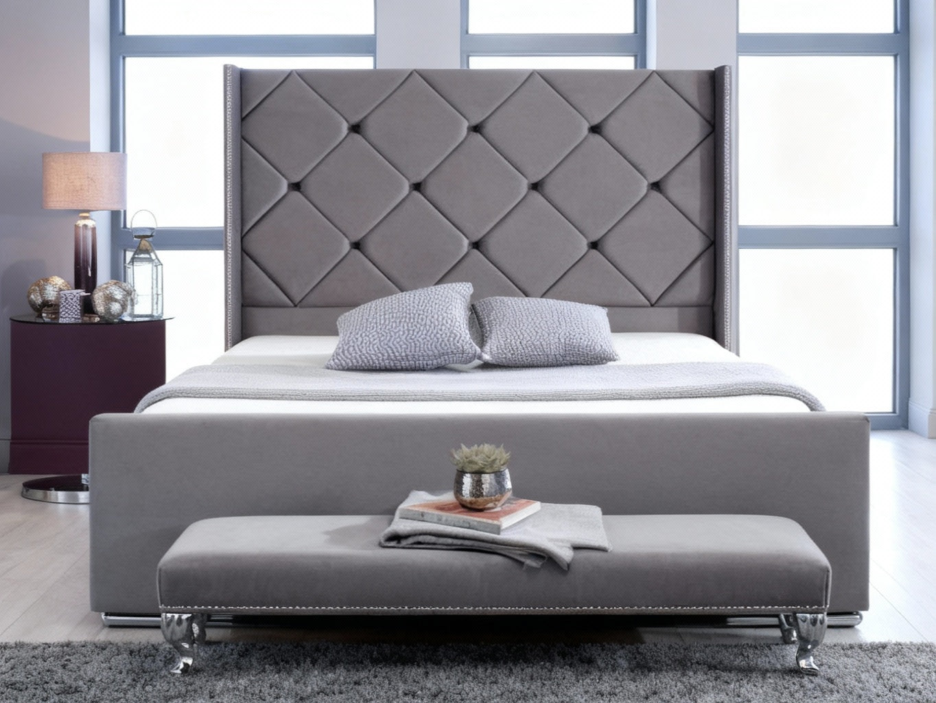 London Wing Storage Bed | Wingback Ottoman Bed Design