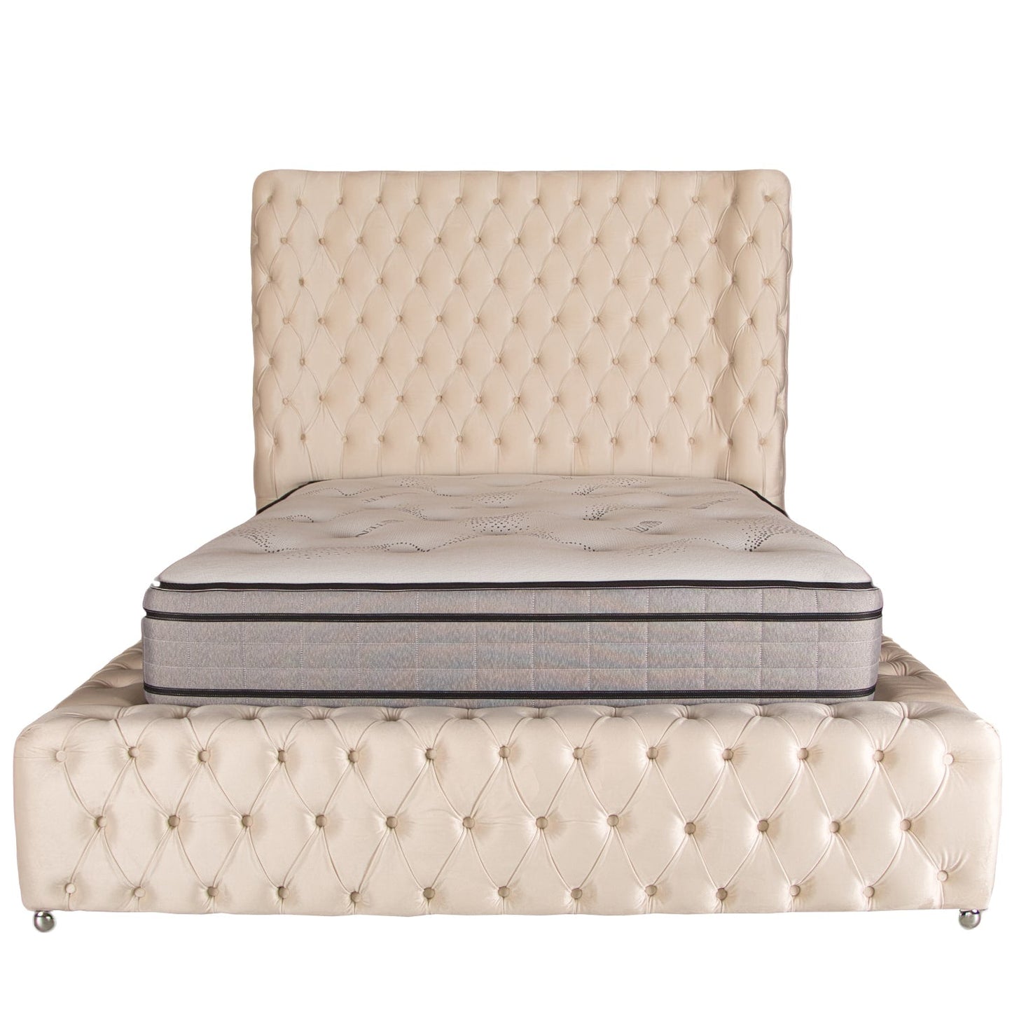 Funkybedz - Grandeur Chesterfield Upholstered Bed Frame