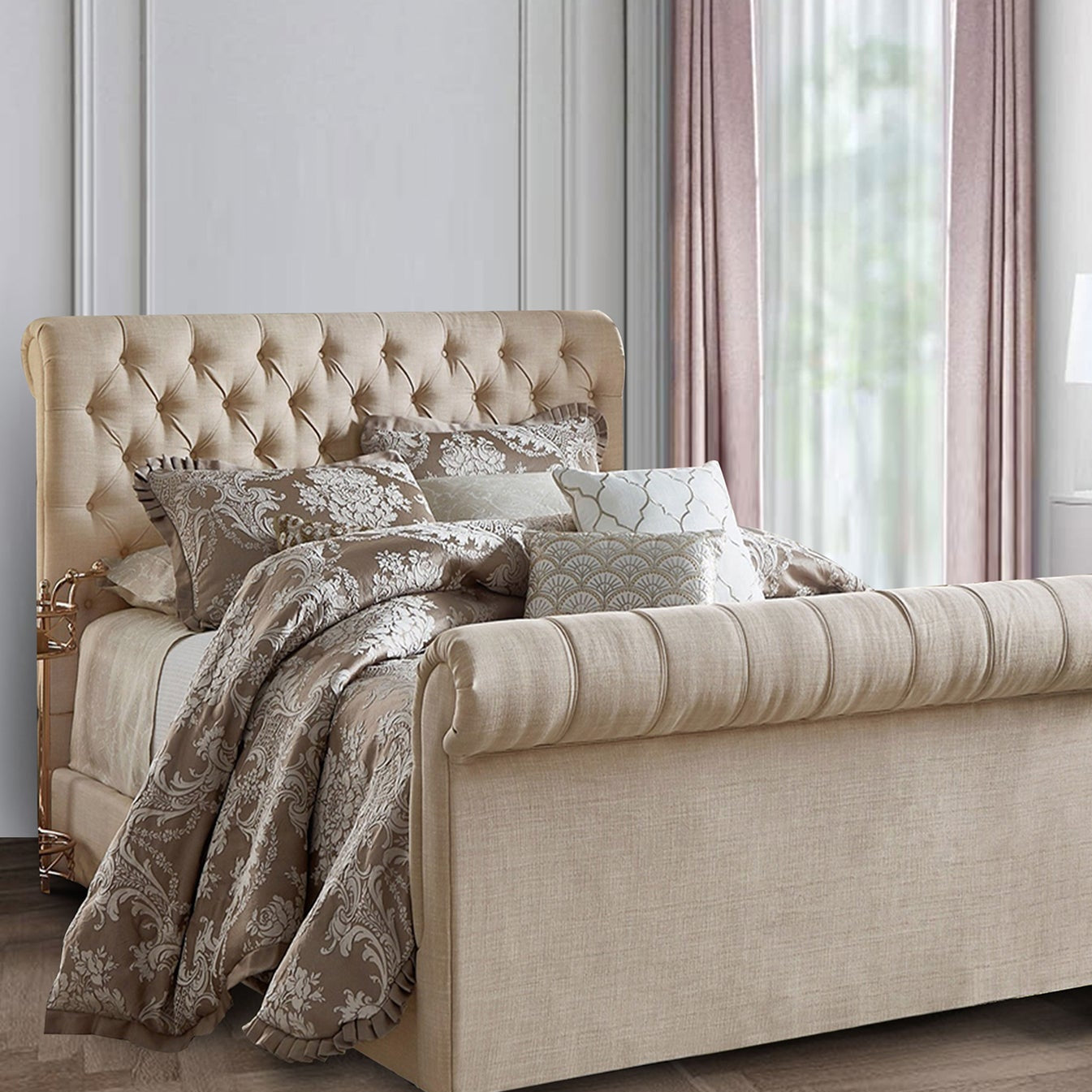 Funkybedz - Paris Sleigh Storage Bed