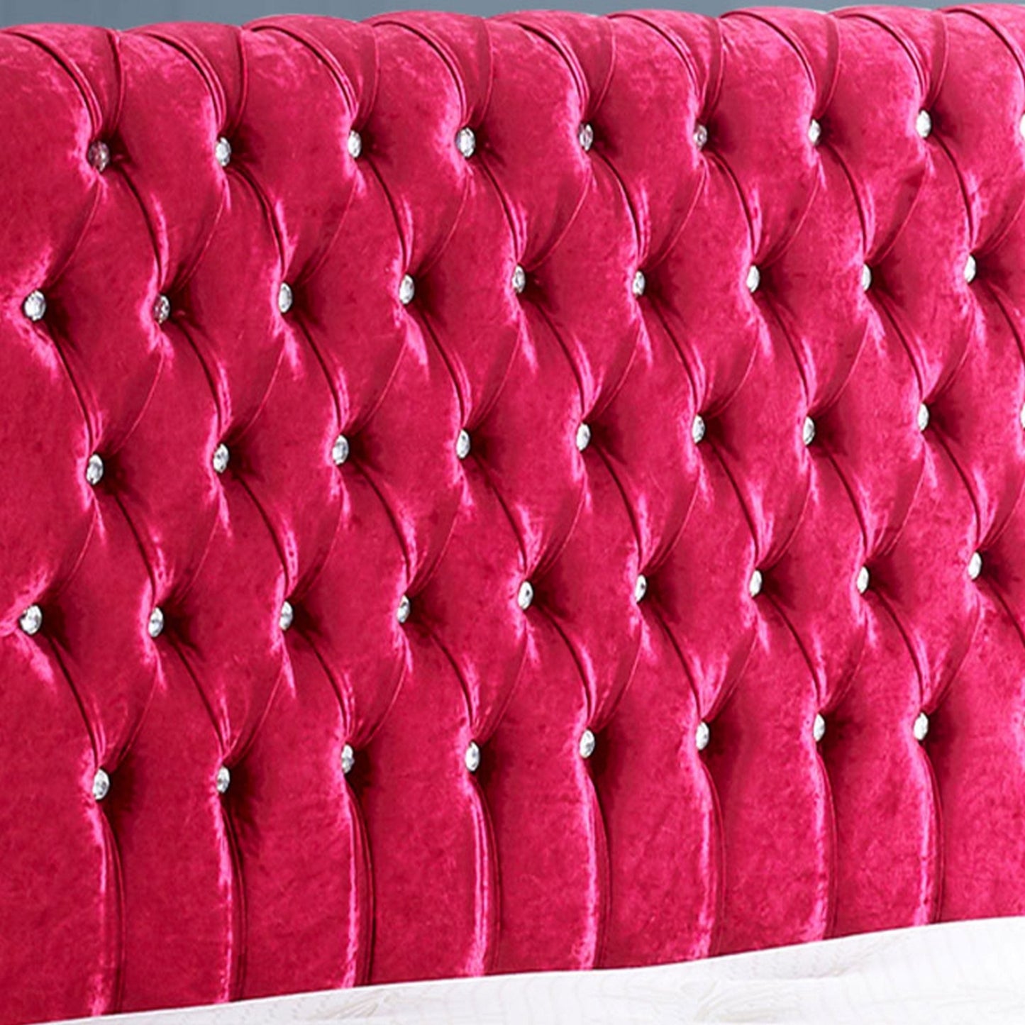 Funkybedz - Sleigh Chesterfield Storage Bed