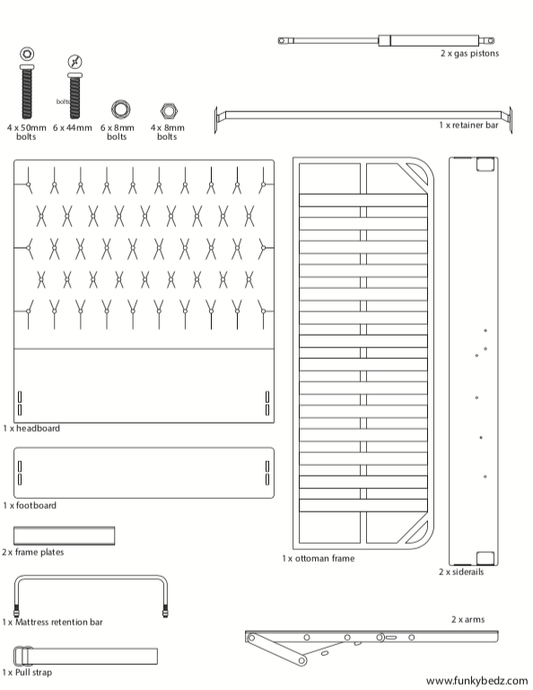 How to Assemble an Ottoman Storage Bed Frame: Step-by-Step Guide - Funkybedz