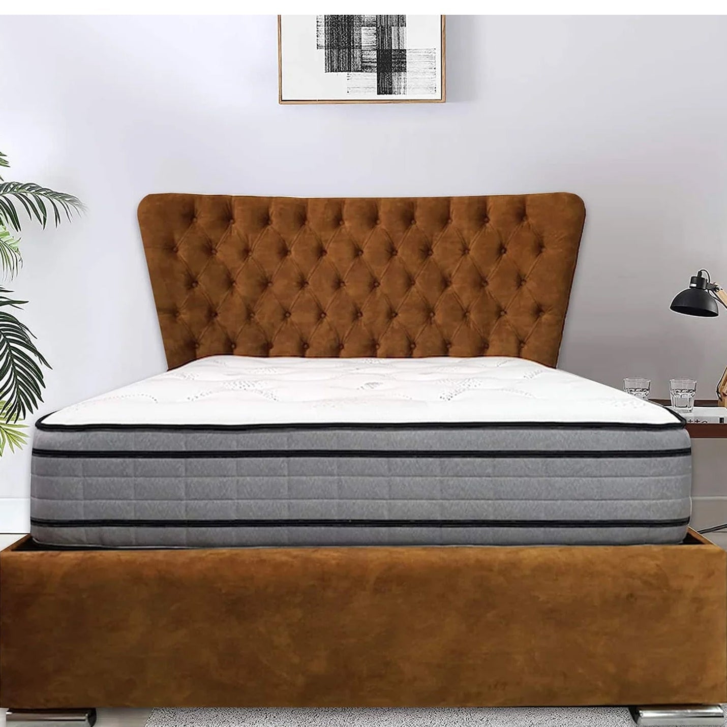 Funkybedz - Barcelona Upholstered Bed Frame
