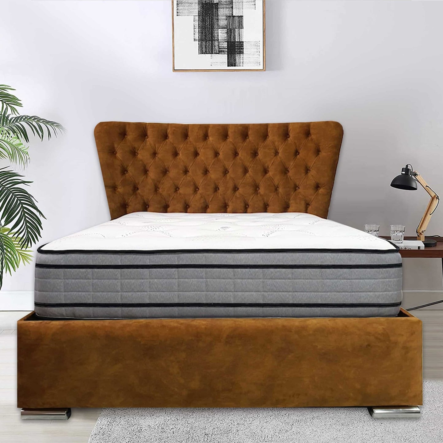 Funkybedz - Barcelona Upholstered Bed Frame