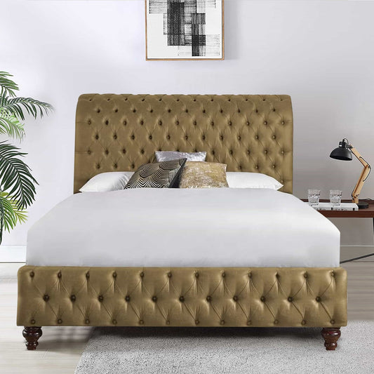 Funkybedz - Buckingham Chesterfield Upholstered Bed
