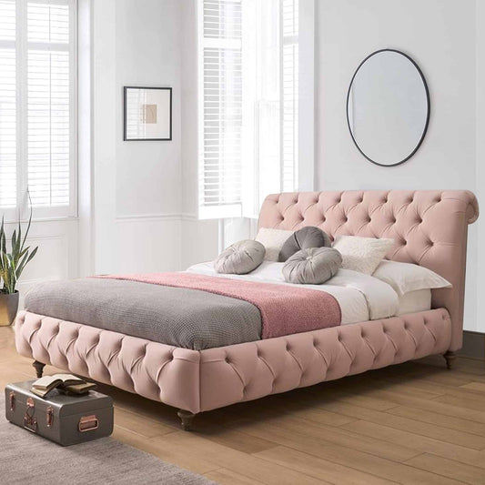 Funkybedz - Juliet Chesterfield Upholstered Bed