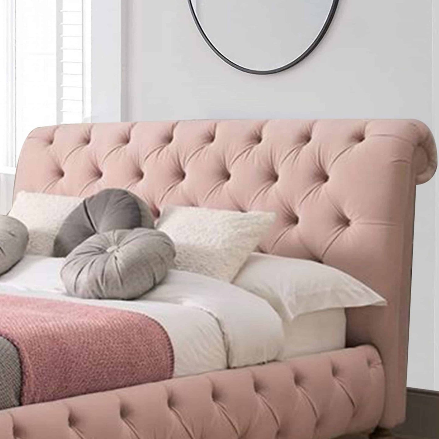Funkybedz - Juliet Chesterfield Upholstered Bed