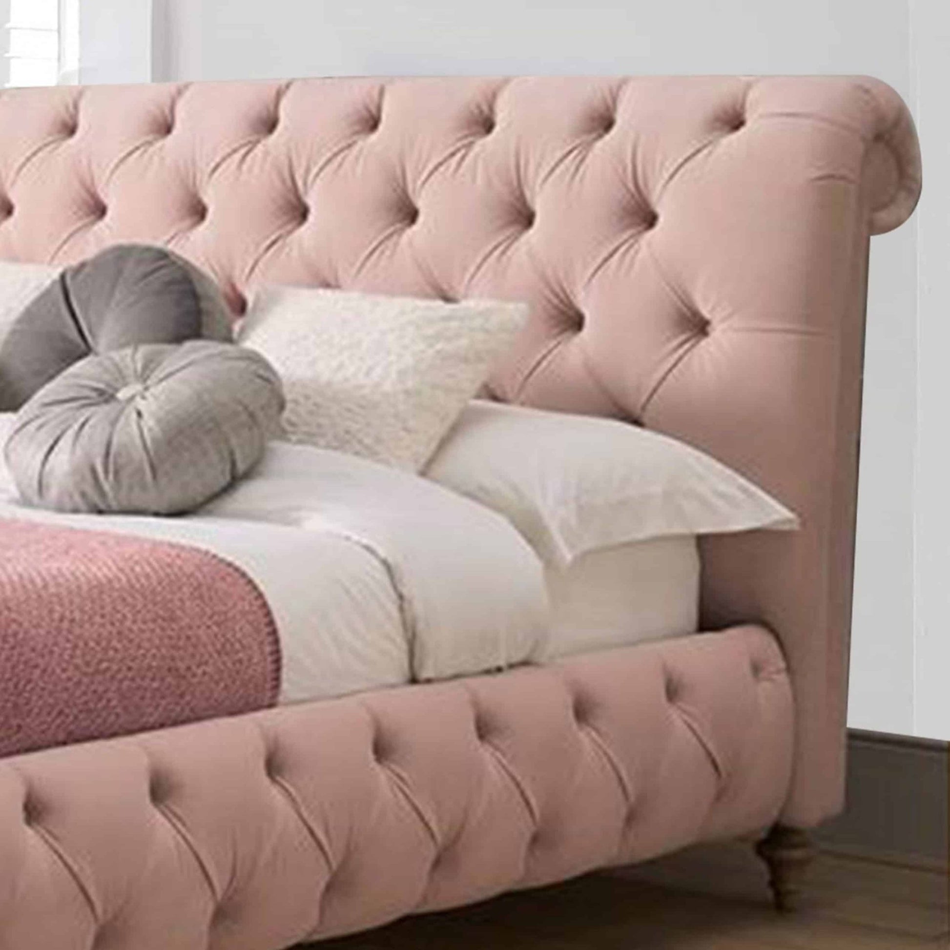 Funkybedz - Juliet Chesterfield Upholstered Bed