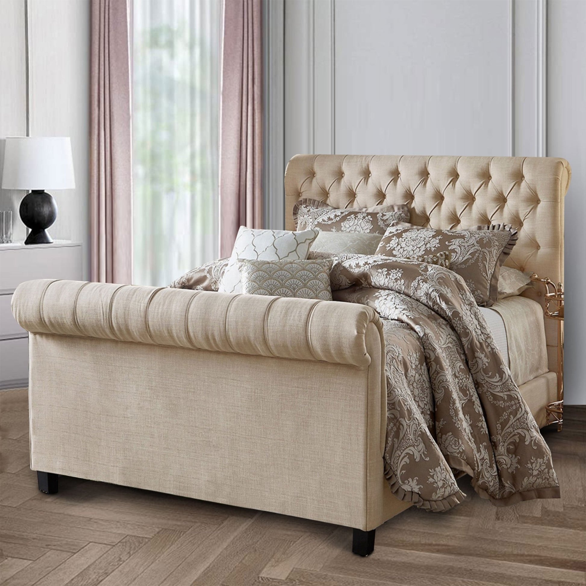 Funkybedz - Paris Sleigh Storage Bed