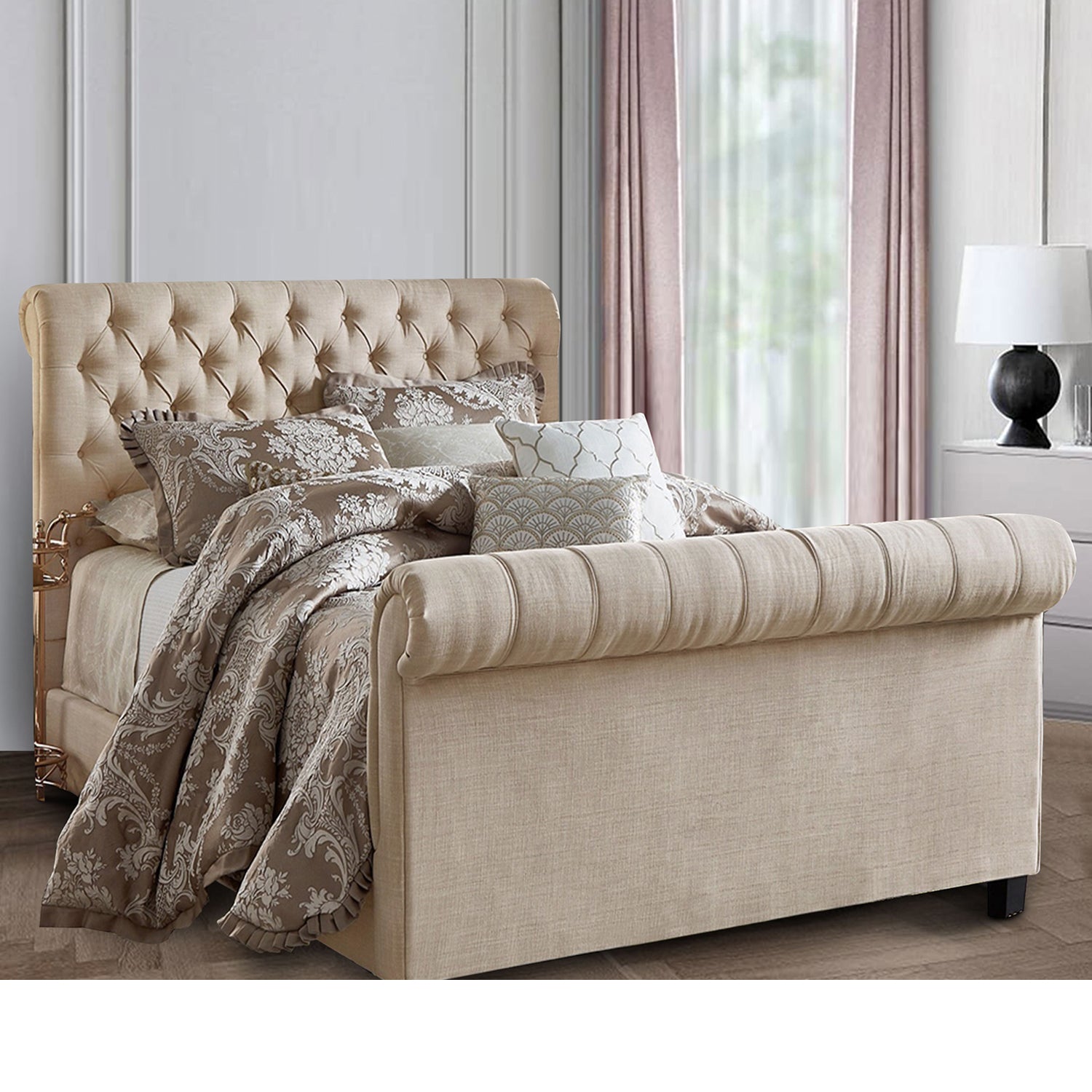 Funkybedz - Paris Sleigh Storage Bed