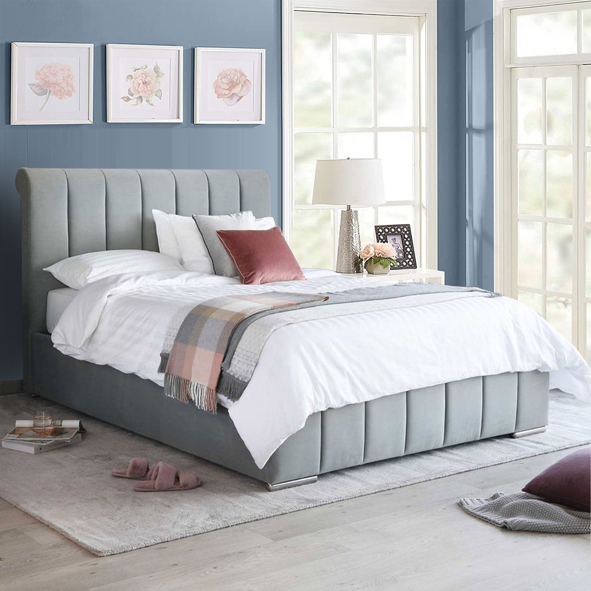Funkybedz - Sleigh Manhattan Storage Bed